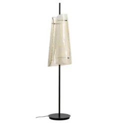 Lampa Podłogowa Bent Two Przydymiona Szara-Czarna Pulpo