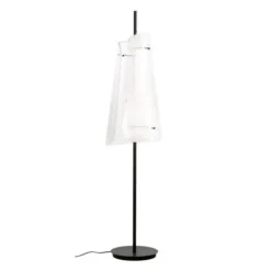 Lampa Podłogowa Bent Two Transparentno-Czarna Pulpo