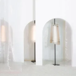 Lampa Podłogowa Bent Two Transparentno-Czarna Pulpo