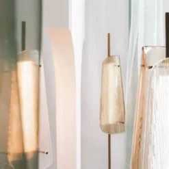 Lampa Podłogowa Bent Two Transparentno-Czarna Pulpo
