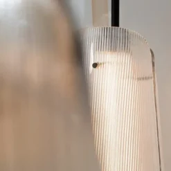Lampa Podłogowa Bent Two Transparentno-Czarna Pulpo