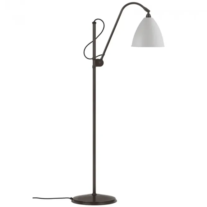 Lampa Podłogowa Bestlite Bl3 21 Cm Czarny Mosiądz Klasyczna Biała Gubi