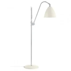 Lampa Podłogowa Bestlite Bl3 21 Cm Stal Chromowana Biała Matowa Gubi