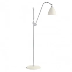 Lampa Podłogowa Bestlite Bl3 16 Cm Stal Chromowana Biała Gubi