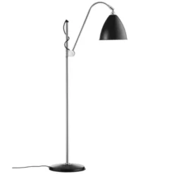 Lampa Podłogowa Bestlite Bl3 21 Cm Stal Chromowana Czarna Matowa Gubi