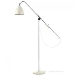 Lampa Podłogowa Bestlite Bl4 Stal Chromowana Biała Matowa Gubi
