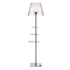 Lampa Podłogowa Bibliotheque Nationale Transparentna Flos
