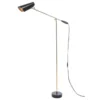 Lampa Podłogowa Birdy Czarno-Mosiężna Northern