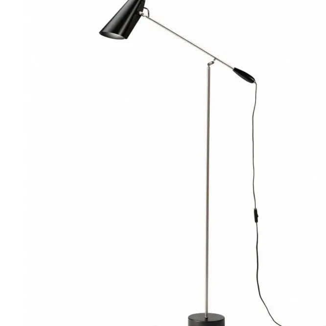 Lampa Podłogowa Birdy Czarno-Stalowa Northern