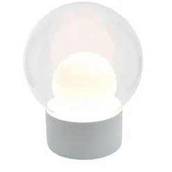 Lampa Podłogowa Boule Transparentna-Biała-Biała Pulpo