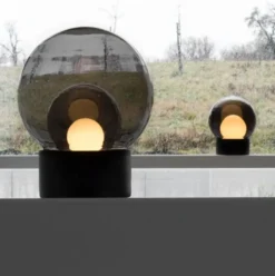 Lampa Podłogowa Boule Transparentna-Biała-Biała Pulpo