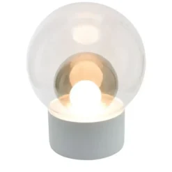 Lampa Podłogowa Boule Transparentna-Szara-Biała Pulpo