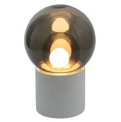Lampa Podłogowa Boule Wysoka Szara-Szara-Biała Pulpo