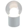 Lampa Podłogowa Boule Wysoka Transparentna-Biała-Biała Pulpo