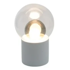 Lampa Podłogowa Boule Wysoka Transparentna-Szara-Biała Pulpo