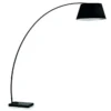 Lampa Podłogowa Chop Czarna Kave Home