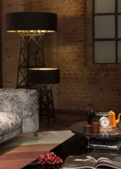Lampa Podłogowa Construction 139 Cm Czarna Moooi