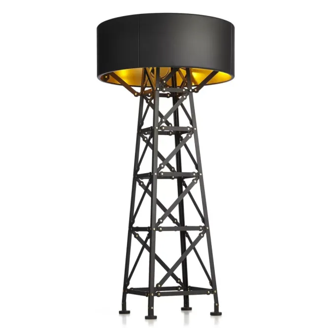 Lampa Podłogowa Construction 185 Cm Czarna Moooi