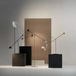 Lampa Podłogowa Copérnica Nickel Marset