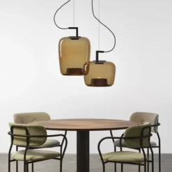 Lampa Podłogowa Double Przydymiona Szara Brokis