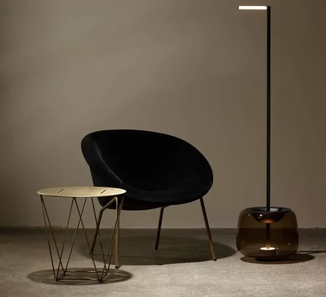 Lampa Podłogowa Double Przydymiony Brąz Brokis