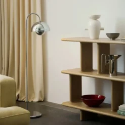 Lampa Podłogowa Flowerpot Vp12 Szaroniebieska Andtradition