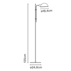 Lampa Podłogowa Funiculí Off-White Marset