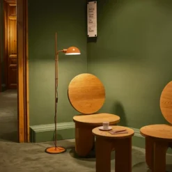 Lampa Podłogowa Funiculí Terracotta Marset