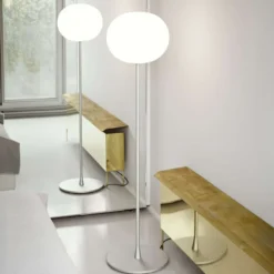 Lampa Podłogowa Glo-Ball F2 Srebrna Flos