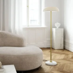 Lampa Podłogowa Glossy Biała