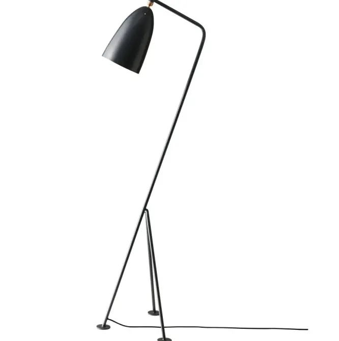 Lampa Podłogowa Grashoppa Antracytowa Szarość Gubi