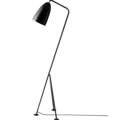 Lampa Podłogowa Grashoppa Czarna Matowa Gubi
