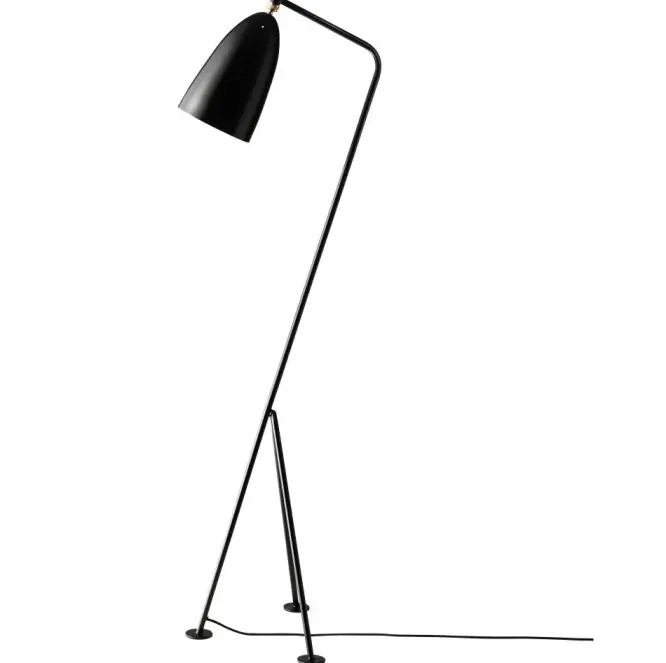 Lampa Podłogowa Grashoppa Czarna Matowa Gubi