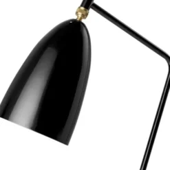 Lampa Podłogowa Grashoppa Czarna Połysk Gubi