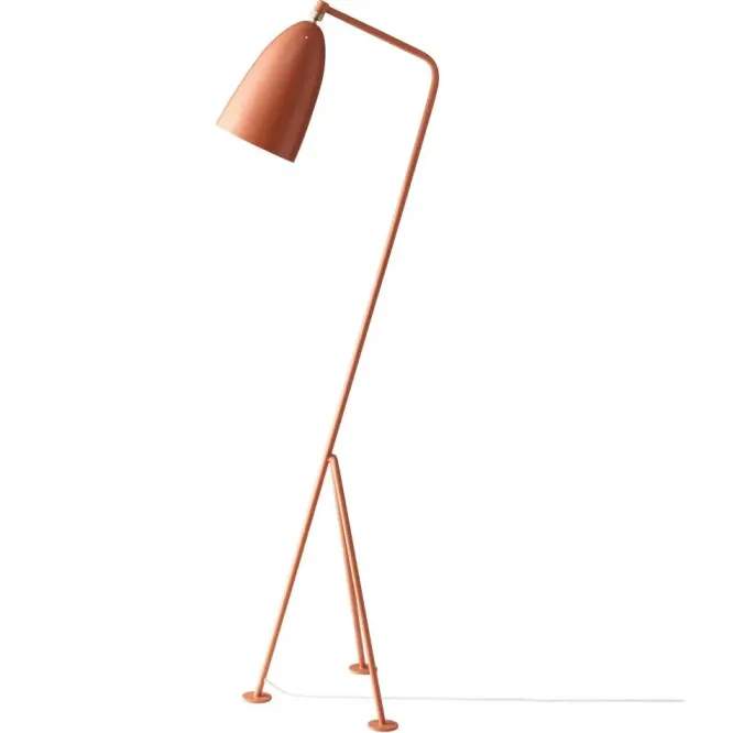 Lampa Podłogowa Grashoppa Czerwony Vintage Gubi