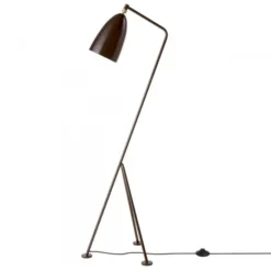 Lampa Podłogowa Grashoppa Orzechowa Połysk Gubi