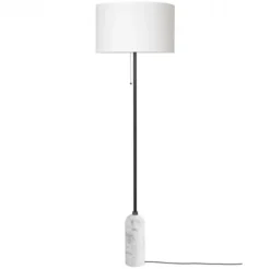 Lampa Podłogowa Gravity Biały Marmur Biały Klosz Gubi