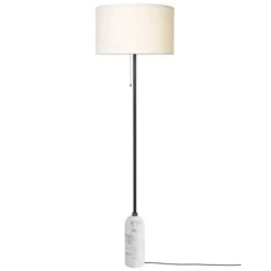 Lampa Podłogowa Gravity Biały Marmur Biały Klosz Gubi