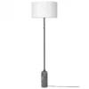 Lampa Podłogowa Gravity Szary Marmur Biały Klosz Gubi
