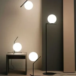 Lampa Podłogowa Ic F1 Czarna Flos