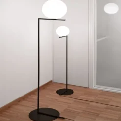 Lampa Podłogowa Ic F2 Czarna Flos