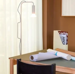 Lampa Podłogowa Ido Jasnoszara Hubsch