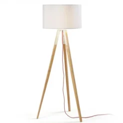 Lampa Podłogowa Iguazu Biała Kave Home