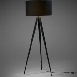 Lampa Podłogowa Iguazu Black Kave Home