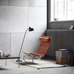 Lampa Podłogowa Kaiser Idell 6556-F Czarna Fritz Hansen