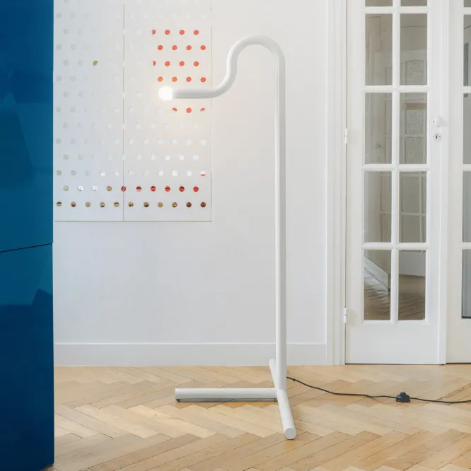 Lampa Podłogowa La Uno Biała Valerie Object