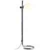 Lampa Podłogowa Lauro Biały Klosz Z Chromowaną Podstawą Marset