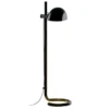 Lampa Podłogowa Lauro Czarny Klosz Z Ciemnobrązową Podstawą Marset