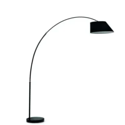 Lampa Podłogowa Lee Czarna Kave Home
