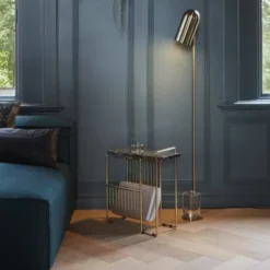 Lampa Podłogowa Luceo Złota Aytm